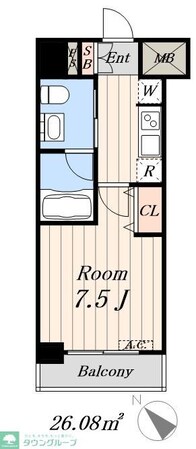 PEACE芝浦の物件間取画像